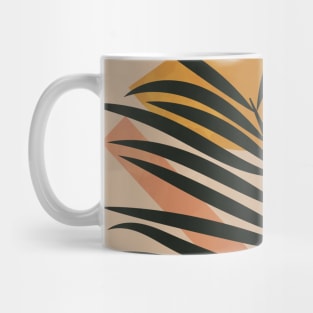 Palm Boho Plant, Abstract Palm Tree Leaf Mug